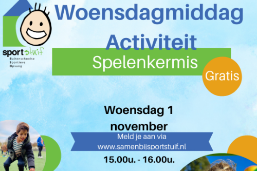 Poster woensdagmiddag activiteit