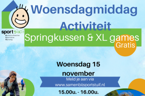 Poster woensdagmiddag activiteit