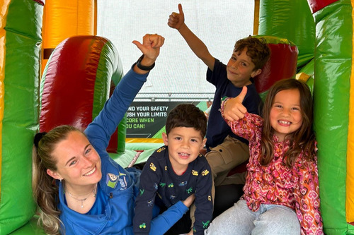 Springkussen tijdens de open dag van Sportstuif  Veldhoven Basko 2024