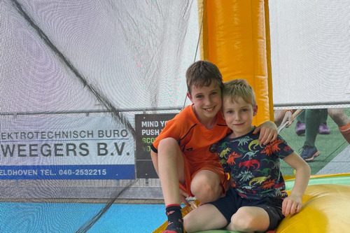 Springkussen tijdens open dag Sportstuif Veldhoven Basko 2025